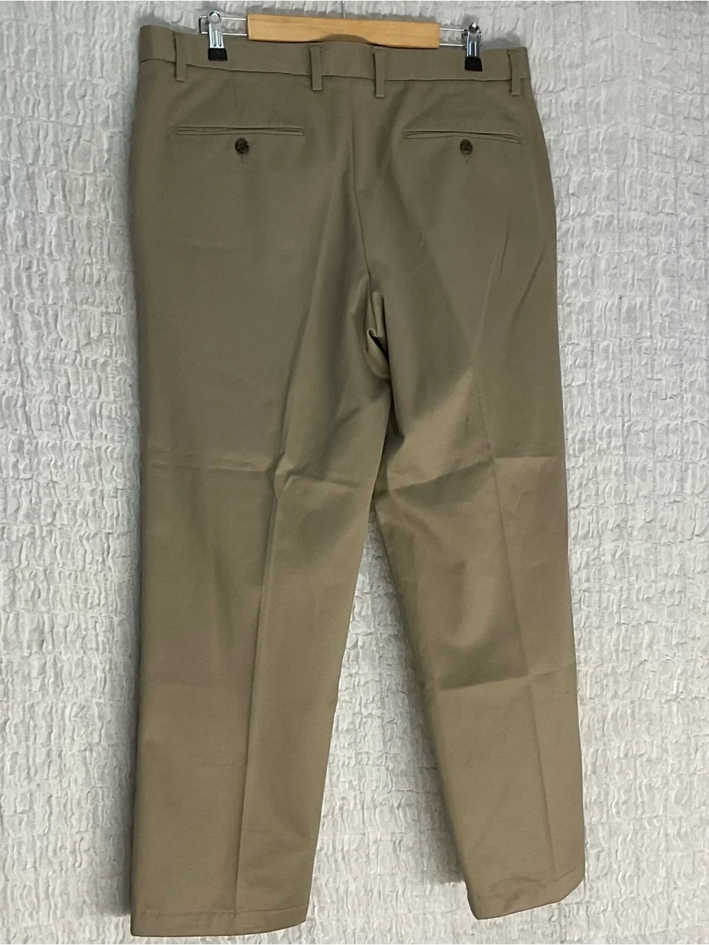 Dockers Signature Khaki Men’s Straight Fit Pants 36x30 Tan Flat Front Chinos